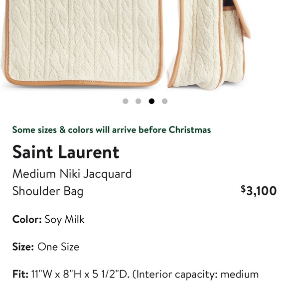 NWT Saint Laurent
Medium Niki Jacquard - Picture 2 of 11